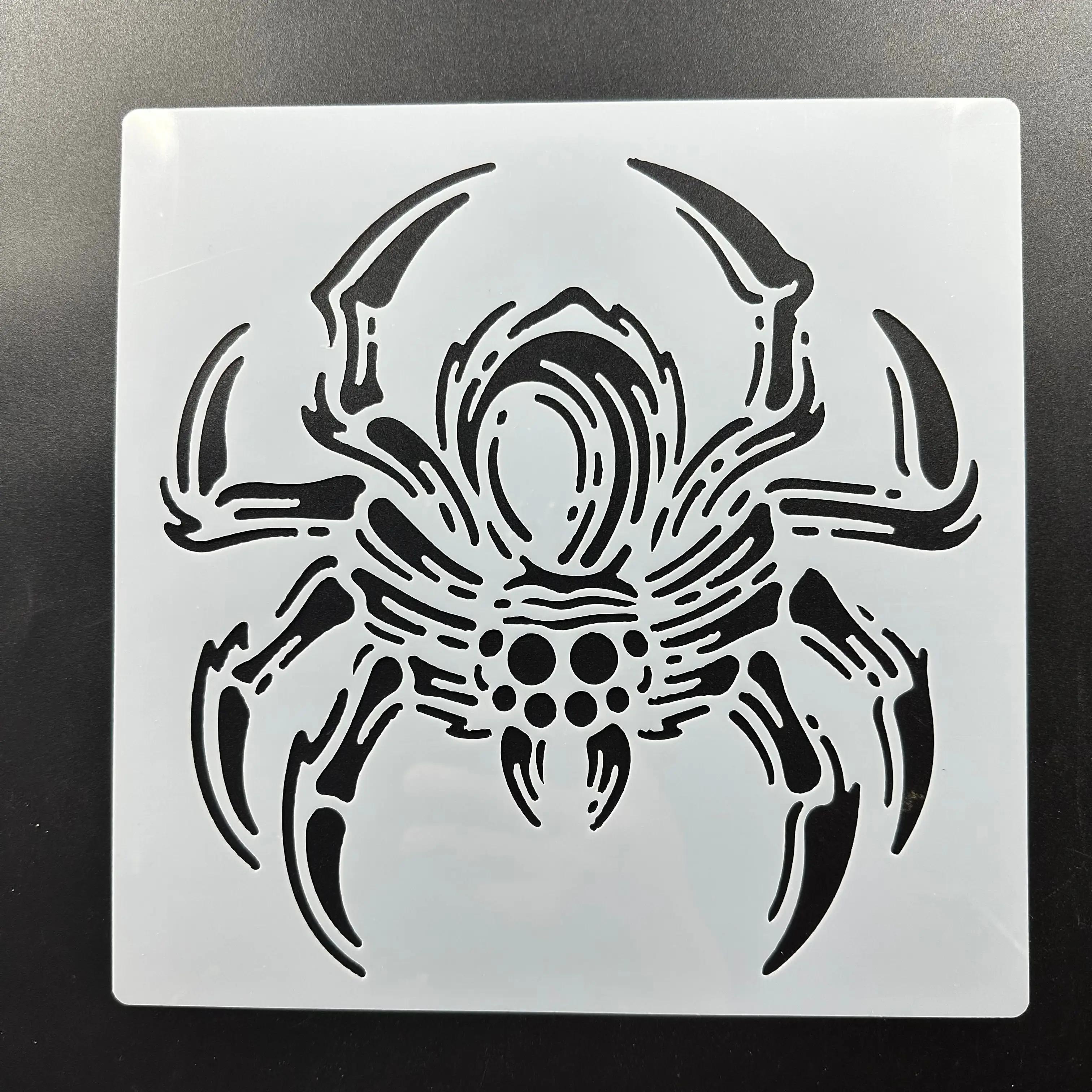 20 *20 cm Spider DIY  mandala mold for painting stencils stamped photo album embossed paper card on wood, fabric, wa